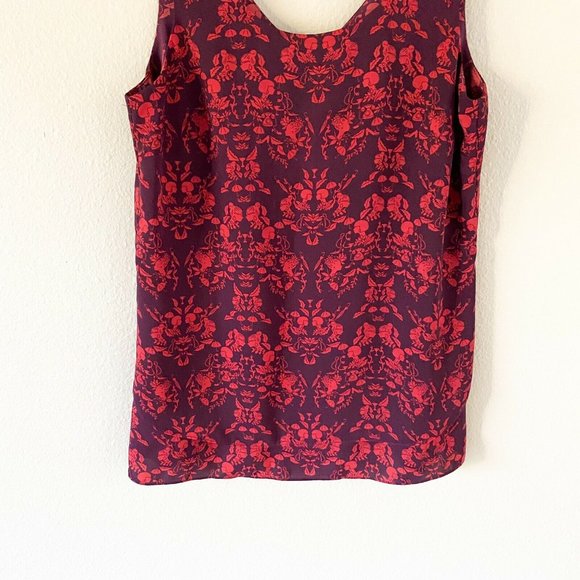 Cabi Purple And Pink Queen Print Sleeveless Tank - Picture 3 of 6